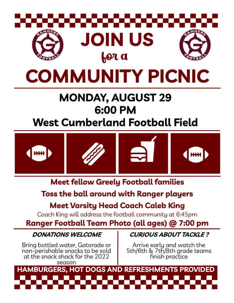 2022 Community Picnic Flyer